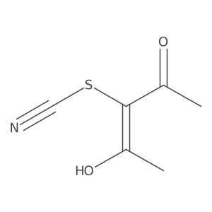 1-Acetyl-2-hydroxy-1-propen-1-yl thiocyanate Structure