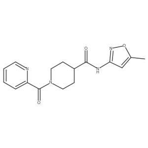 N-(5-methylisoxazol-3-yl)-1-picolinoylpiperidine-4-carboxamide Structure