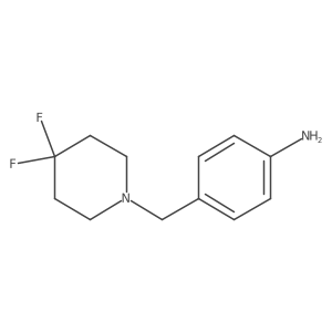 4-(4,4-Difluoropiperidin-1-ylmethyl)-phenylamine结构式