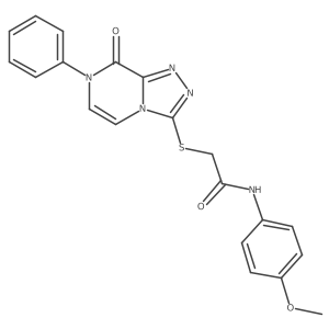 N-(4-methoxyphenyl)-2-((8-oxo-7-phenyl-7,8-dihydro-[1,2,4]triazolo[4,3-a]pyrazin-3-yl)thio)acetamide Structure