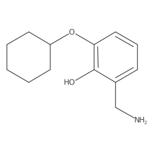 2-(Aminomethyl)-6-(cyclohexyloxy)phenol结构式