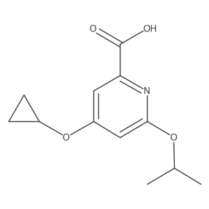 4-Cyclopropoxy-6-isopropoxypicolinic acid结构式
