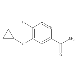 4-Cyclopropoxy-5-fluoropicolinamide结构式