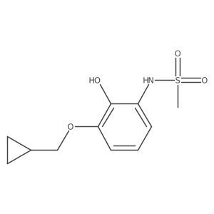 N-(3-(Cyclopropylmethoxy)-2-hydroxyphenyl)methanesulfonamide结构式