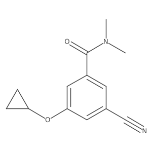 3-Cyano-5-cyclopropoxy-N,N-dimethylbenzamide Structure