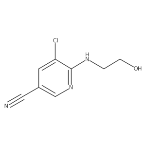 5-Chloro-6-(2-hydroxyethylamino)nicotinonitrile Structure