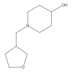 1-((Tetrahydrofuran-3-yl)methyl)piperidin-4-ol结构式