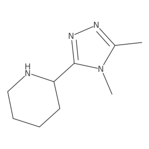 2-(4,5-dimethyl-4H-1,2,4-triazol-3-yl)piperidine Structure