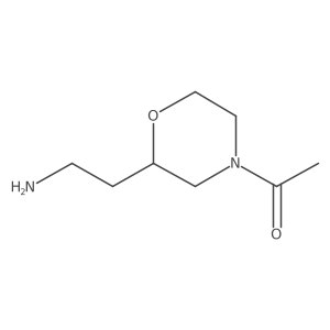 Ethanone, 1-[(2R)-2-(2-aminoethyl)-4-morpholinyl]-结构式
