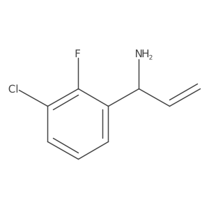 1-(3-Chloro-2-fluorophenyl)prop-2-en-1-amine Structure