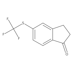 5-(Trifluoromethylthio)indan-1-one Structure