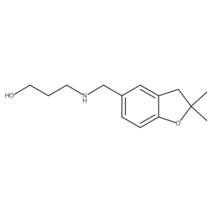 3-(((2,2-Dimethyl-2,3-dihydrobenzofuran-5-yl)methyl)amino)propan-1-ol Structure
