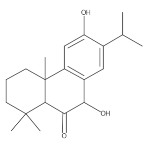 (4bS,8aS)-4b,6,7,8,8a,10-Hexahydro-3,10-dihydroxy-4b,8,8-trimethyl-2-(1-methylethyl)-9(5H)-phenanthrenone结构式