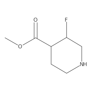 Methyl 3-fluoropiperidine-4-carboxylate结构式