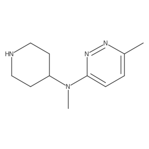 N,6-Dimethyl-N-(piperidin-4-yl)pyridazin-3-amine Structure