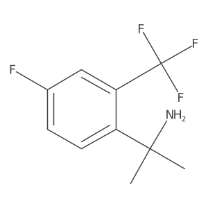 2-[4-Fluoro-2-(trifluoromethyl)phenyl]propan-2-amine结构式