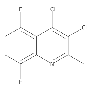 3,4-Dichloro-5,8-difluoro-2-methylquinoline结构式