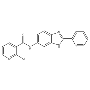 2-chloro-N-[2-(pyridin-2-yl)-1H-1,3-benzodiazol-5-yl]pyridine-3-carboxamide Structure