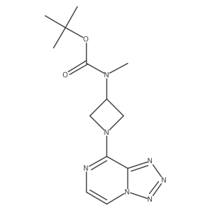 tert-Butyl methyl(1-(tetrazolo[1,5-a]pyrazin-8-yl)azetidin-3-yl)carbamate Structure
