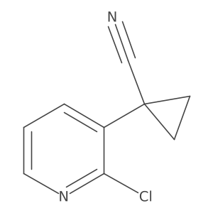 1-(2-Chloropyridin-3-yl)cyclopropanecarbonitrile结构式