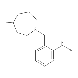 1H-Azepine, 1-[(2-hydrazinyl-3-pyridinyl)methyl]hexahydro-4-methyl-结构式