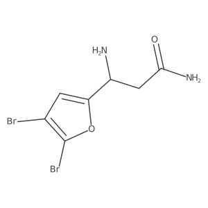 (3S)-3-Amino-3-(4,5-dibromofuran-2-YL)propanamide Structure