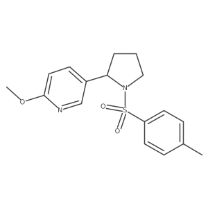 2-Methoxy-5-(1-tosylpyrrolidin-2-yl)pyridine Structure