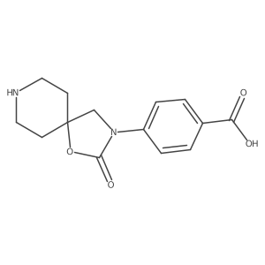 4-(2-oxo-1-oxa-3,8-diazaspiro[4.5]dec-3-yl)Benzoic acid Structure