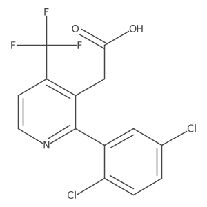 2-(2,5-Dichlorophenyl)-4-(trifluoromethyl)pyridine-3-acetic acid Structure