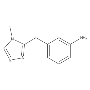 3-[(4-methyl-4H-1,2,4-triazol-3-yl)methyl]aniline结构式