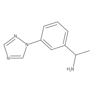 1-[3-(1H-1,2,4-triazol-1-yl)phenyl]ethan-1-amine Structure