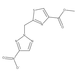 Methyl 2-((4-nitro-2H-1,2,3-triazol-2-yl)methyl)thiazole-4-carboxylate Structure
