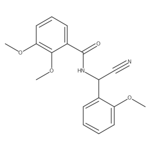 N-[cyano(2-methoxyphenyl)methyl]-2,3-dimethoxybenzamide结构式