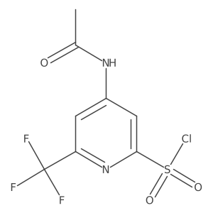 4-(Acetylamino)-6-(trifluoromethyl)pyridine-2-sulfonyl chloride结构式