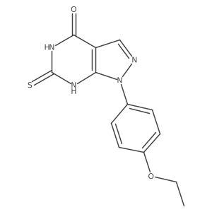 1-(4-Ethoxyphenyl)-6-mercapto-1H-pyrazolo[3,4-d]pyrimidin-4(5H)-one Structure