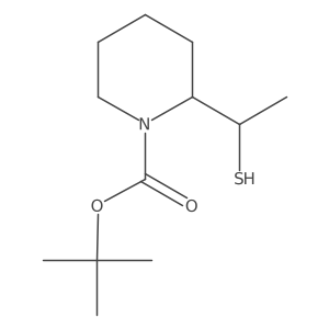 tert-Butyl 2-(1-mercaptoethyl)piperidine-1-carboxylate Structure