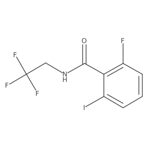 2-fluoro-6-iodo-N-(2,2,2-trifluoroethyl)benzamide结构式