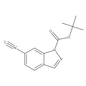 tert-butyl 6-isocyano-1H-indazole-1-carboxylate结构式