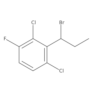 Benzene, 2-(1-bromopropyl)-1,3-dichloro-4-fluoro- Structure