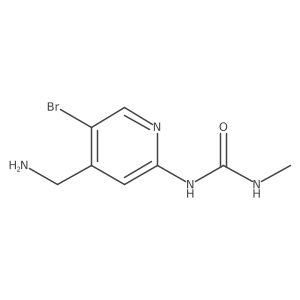 1-(4-(Aminomethyl)-5-bromopyridin-2-yl)-3-methylurea Structure