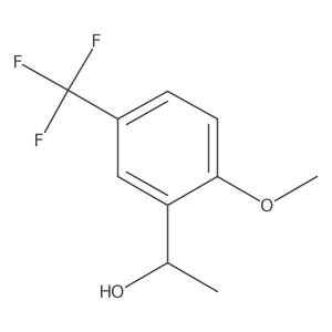 1-(2-Methoxy-5-(trifluoromethyl)phenyl)ethanol结构式