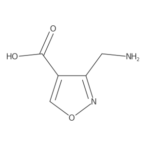 3-(Aminomethyl)-1,2-oxazole-4-carboxylic acid Structure