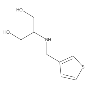 2-[(Thiophen-3-ylmethyl)amino]propane-1,3-diol结构式
