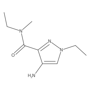 4-Amino-N,1-diethyl-N-methyl-1H-pyrazole-3-carboxamide Structure
