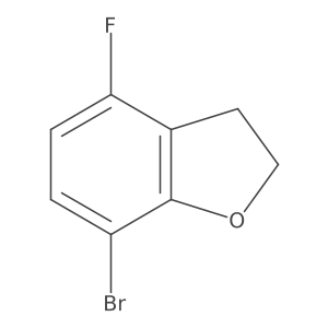 7-Bromo-4-fluoro-2,3-dihydrobenzofuran结构式