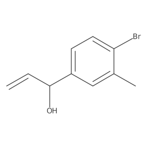 1-(4-Bromo-3-methylphenyl)prop-2-en-1-ol结构式