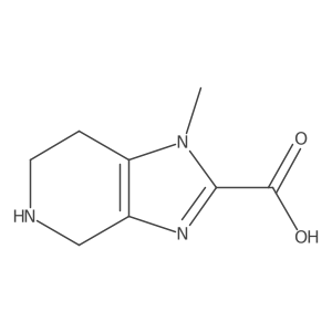 1-Methyl-4,5,6,7-tetrahydro-1H-imidazo[4,5-c]pyridine-2-carboxylic acid结构式
