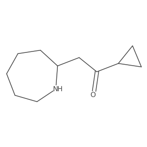 2-(Azepan-2-yl)-1-cyclopropylethan-1-one结构式