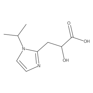2-hydroxy-3-[1-(propan-2-yl)-1H-imidazol-2-yl]propanoic acid Structure