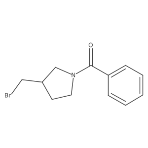 1-Benzoyl-3-(bromomethyl)pyrrolidine结构式